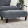 Repose-pied gris foncé 77x55x31 cm velours 618961618961