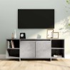 Meuble TV Gris béton 130x35x50 cm Bois d'ingénierie 618963618963