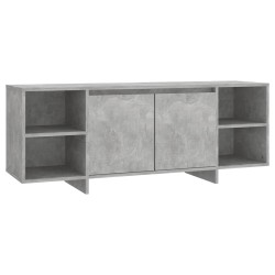 Meuble TV Gris béton 130x35x50 cm Bois d'ingénierie 618963618963