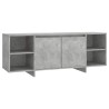 Meuble TV Gris béton 130x35x50 cm Bois d'ingénierie 618963618963