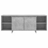 Meuble TV Gris béton 130x35x50 cm Bois d'ingénierie 618963618963