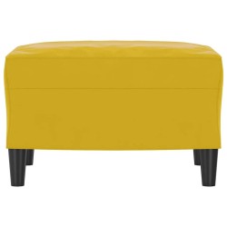 Repose-pied Jaune 60x50x41 cm Velours 618964618964