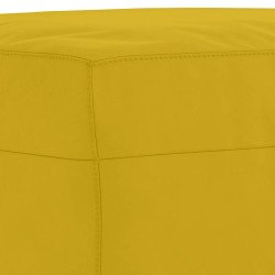 Repose-pied Jaune 60x50x41 cm Velours 618964618964