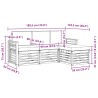 Ensemble de canapés d'extérieur 4 pcs Blanc et anthracite 618966618966
