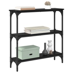 Table console Chêne noir 75 x 22,5 x 75 cm Bois d'ingénierie 618980618980