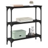 Table console Chêne noir 75 x 22,5 x 75 cm Bois d'ingénierie 618980618980