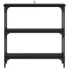 Table console Chêne noir 75 x 22,5 x 75 cm Bois d'ingénierie 618980618980