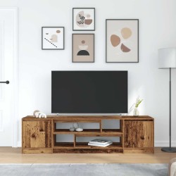 Meuble TV vieux bois 188,5x41x50 cm bois d'ingénierie 618987618987