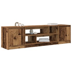 Meuble TV vieux bois 188,5x41x50 cm bois d'ingénierie 618987618987