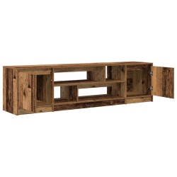 Meuble TV vieux bois 188,5x41x50 cm bois d'ingénierie 618987618987