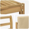 Ensemble de canapés d'extérieur 5 pcs Blanc et Beige 618991618991