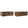Meubles TV 2 pcs chêne fumé 80x31x25,5 cm bois d'ingénierie 618993618993