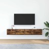 Meubles TV 2 pcs chêne fumé 80x31x25,5 cm bois d'ingénierie 618993618993