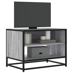 Meuble TV sonoma gris 61x40x46 cm bois d'ingénierie et métal 618994618994