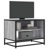 Meuble TV sonoma gris 61x40x46 cm bois d'ingénierie et métal 618994618994