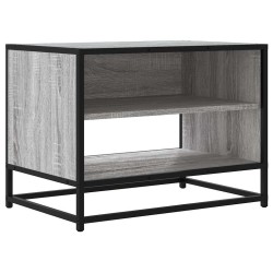 Meuble TV sonoma gris 61x40x46 cm bois d'ingénierie et métal 618994618994