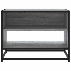Meuble TV sonoma gris 61x40x46 cm bois d'ingénierie et métal 618994618994
