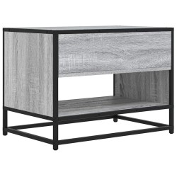 Meuble TV sonoma gris 61x40x46 cm bois d'ingénierie et métal 618994618994
