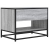 Meuble TV sonoma gris 61x40x46 cm bois d'ingénierie et métal 618994618994