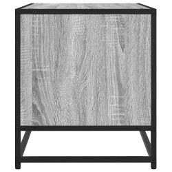 Meuble TV sonoma gris 61x40x46 cm bois d'ingénierie et métal 618994618994