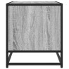 Meuble TV sonoma gris 61x40x46 cm bois d'ingénierie et métal 618994618994