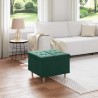 Pouf de rangement Vert foncé 60 x 60 x 45 cm Velours 618995618995