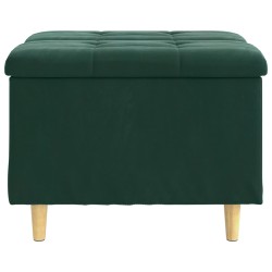 Pouf de rangement Vert foncé 60 x 60 x 45 cm Velours 618995618995