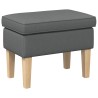 Pouf Gris foncé 55 x 35 x 41 cm Tissu 618997618997