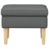 Pouf Gris foncé 55 x 35 x 41 cm Tissu 618997618997