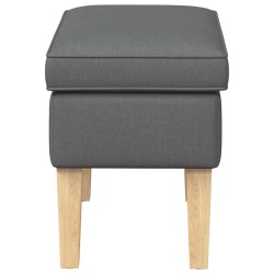 Pouf Gris foncé 55 x 35 x 41 cm Tissu 618997618997