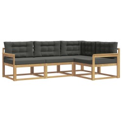 Ensemble de canapés d'extérieur 3 pcs Blanc et anthracite 618999618999