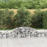 Paniers à gabions arqués 8 pcs 300x50x40/60 cm fer galvanisé 619002619002