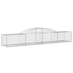 Paniers à gabions arqués 8 pcs 300x50x40/60 cm fer galvanisé 619002619002