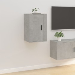 Meubles TV muraux 2 pcs Gris béton 40x34,5x60 cm 619004619004