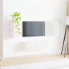 Ensemble de meuble TV mural Montage mural 4 pcs Blanc brillant 619005619005