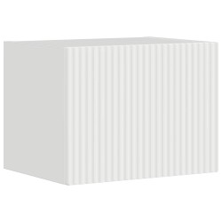 Ensemble de meuble TV mural Montage mural 4 pcs Blanc brillant 619005619005