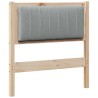 Tête de lit capitonnée avec tête de lit Marron 80 cm Pin massif 619006619006