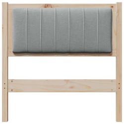 Tête de lit capitonnée avec tête de lit Marron 80 cm Pin massif 619006619006