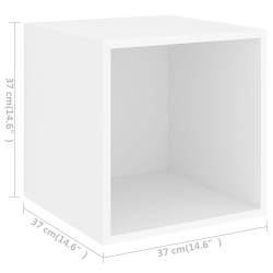 Ensemble de meuble TV 5 pcs Blanc Bois d'ingénierie 619007619007