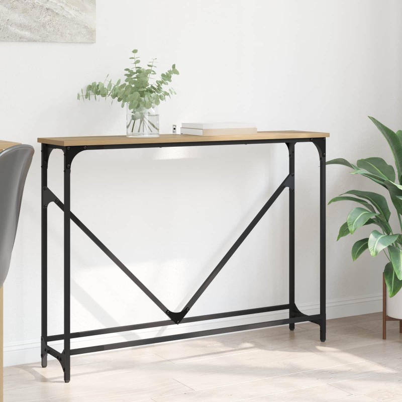 Table console Chêne artisanal 102 x 23 x 75 cm 619013619013