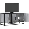 Meuble TV sonoma gris 100x35x50 cm bois d'ingénierie et métal 619018619018