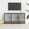 Meuble TV sonoma gris 100x35x50 cm bois d'ingénierie et métal 619018619018