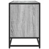 Meuble TV sonoma gris 100x35x50 cm bois d'ingénierie et métal 619018619018