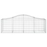 Paniers à gabions arqués 10 pcs 200x50x60/80 cm Fer galvanisé 619019619019