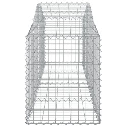 Paniers à gabions arqués 10 pcs 200x50x60/80 cm Fer galvanisé 619019619019