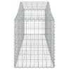 Paniers à gabions arqués 10 pcs 200x50x60/80 cm Fer galvanisé 619019619019