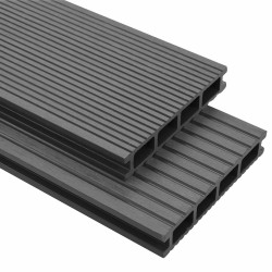 Planche de terrasse 6 pcs Gris WPC 619020619020