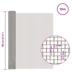 Écran en maille 80 x 1000 cm 8 Mesh Acier Inoxydable 201 619029619029