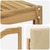 Ensemble de canapés d'extérieur 5 pcs Blanc et Beige 619034619034