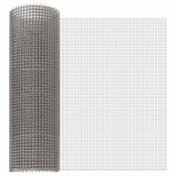 Écran en maille 40 x 500 cm 3 Mesh Acier Inoxydable 201 Argenté 619035619035